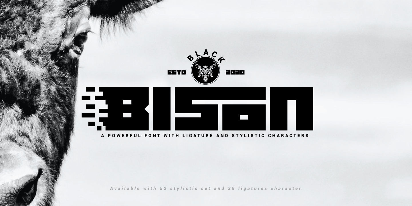 Black Bison Font preview
